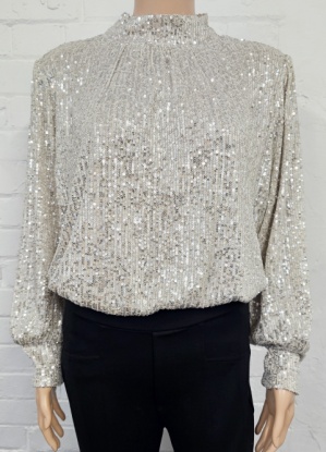 Nina Murati Sequin Embellished Top